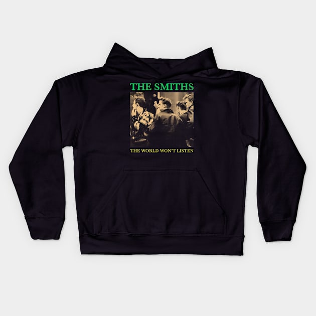 The Smiths - Pencil Drawing Style Kids Hoodie by Black Red Store